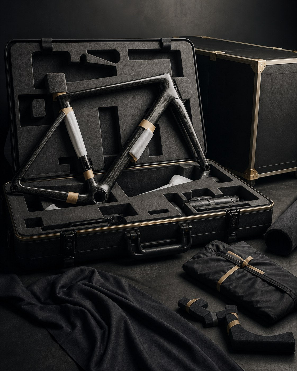 Secure international shipping for premium road bicycle framesets